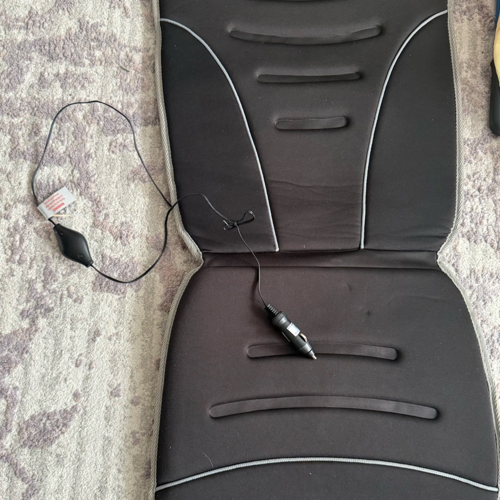 Black Car Seat Warmer